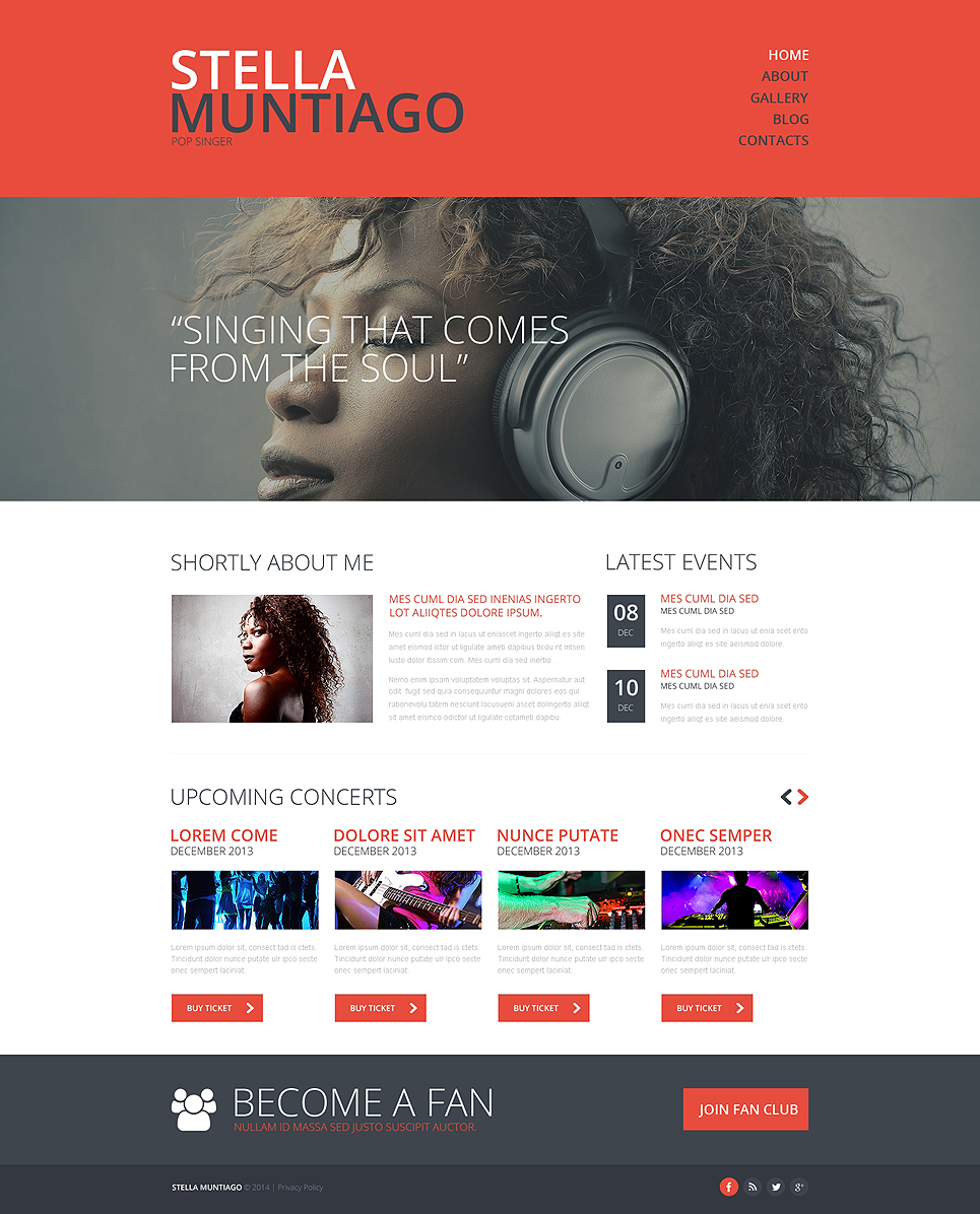 Singer Responsive Website Template New Screenshots BIG