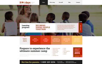 Summer Camp Responsive WordPress theme