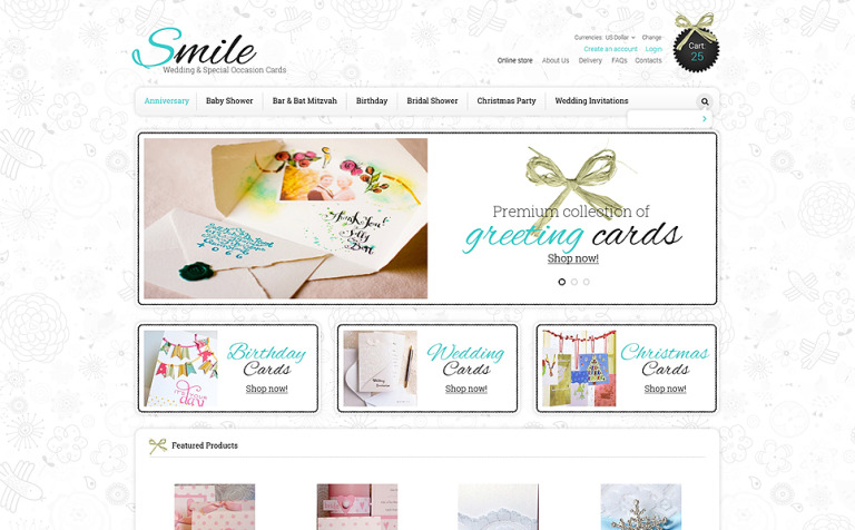 Wedding Shop VirtueMart Theme Big Screenshot Wedding Shop VirtueMart Template New Screenshots BIG