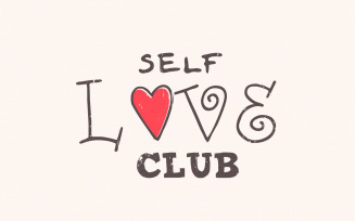 Self Love Club PNG, Valentines Day png, Self Love png, Valentines png, Retro Valentines png, Heart