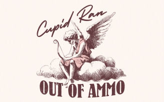 Cupid out of Arrows Png, Funny Valentine png, Love png, Retro Valentines Png, Checkered Valentine
