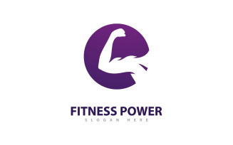 Gym Logo Design Template, Fitness club creative symbols 12