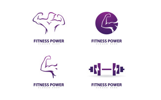 Gym Logo Design Template, Fitness club creative symbols 15