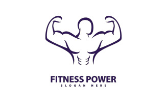 Gym Logo Design Template, Fitness club creative symbols 6