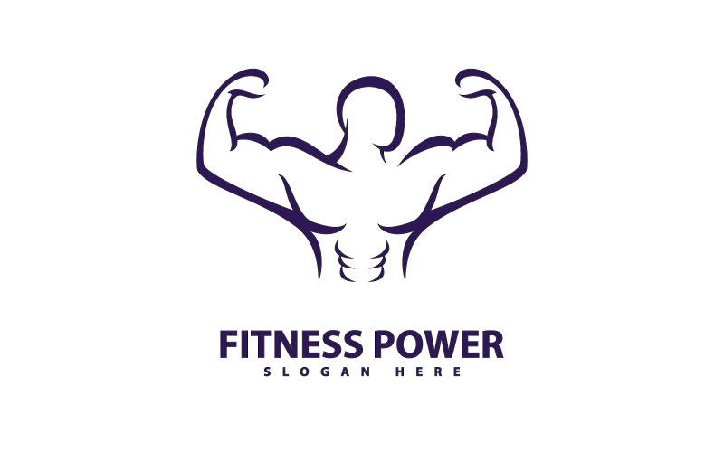 Gym Logo Design Template, Fitness club creative symbols 6 Logo Template