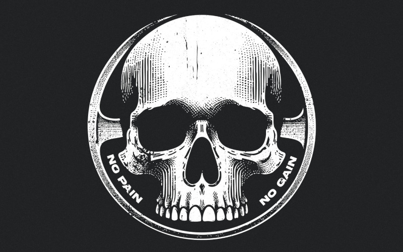Skull Fitness png, Barbell png, Workout Motivation, Powerlifting png, Gym Lover Gift, Crossfit png, Illustration