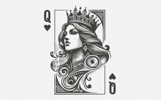 Valentines Day PNG, Queen Hearts, Sublimation Designs, Retro Valentines, Digital Download, Romantic