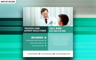 Creative Medical Social Media Promotional Vector Banner Design Template
