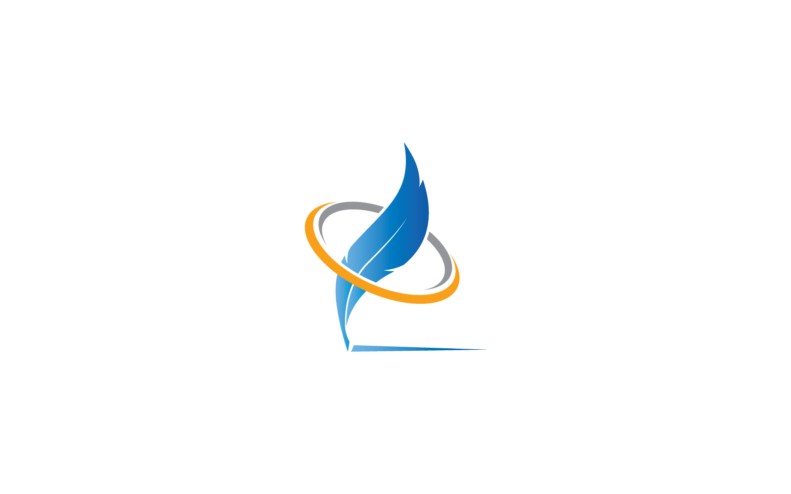 Feather logo design illustration vector template