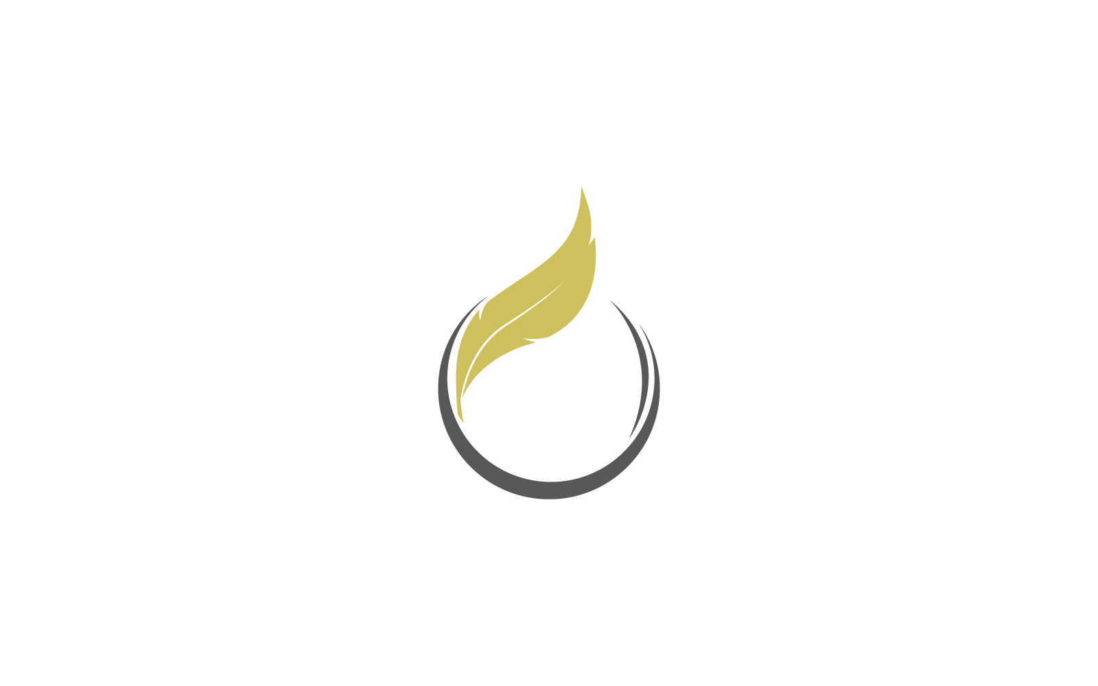 Feather logo design illustration vector