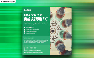 Medical Social Media Promotional Ads Vector Banner
