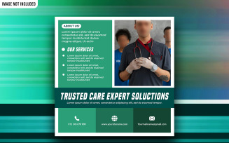 Modern Medical Social Media Promotional Vector Banner Template