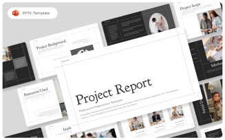 Project Report PowerPoint Presentation Template
