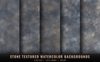 Stone Textured Watercolor Backgrounds