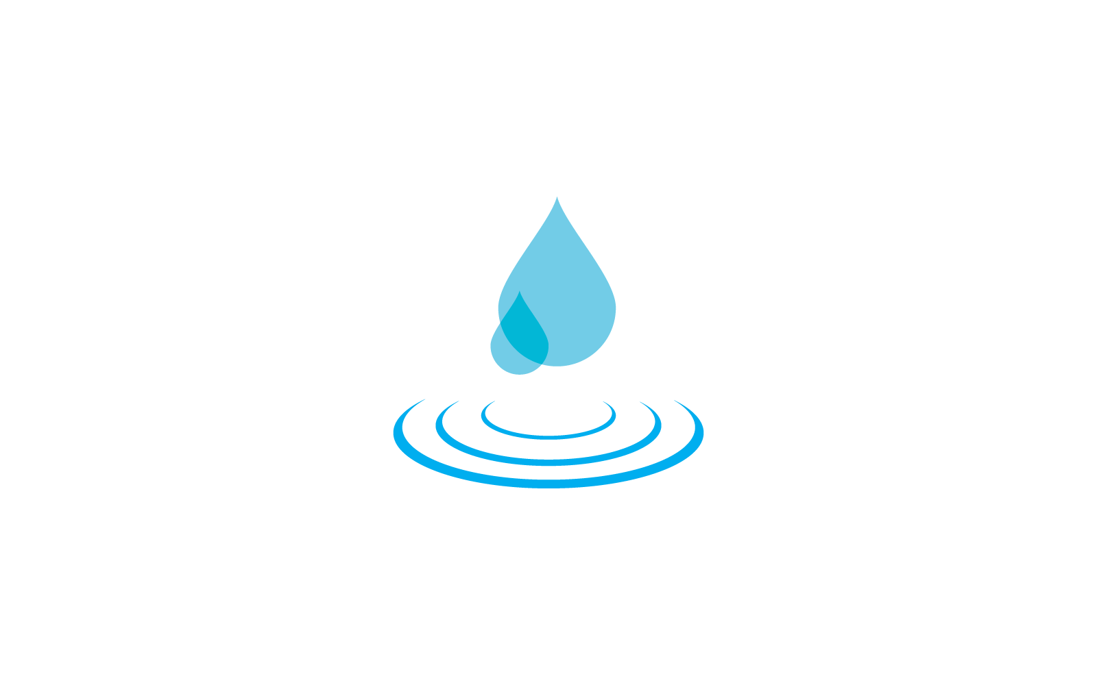 Water drop design illustration icon template