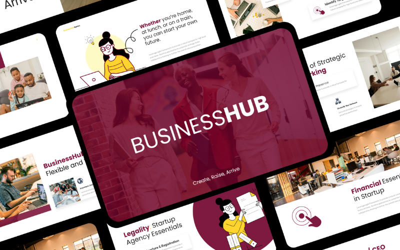 Business Marketing Agency Presentation PowerPoint Template