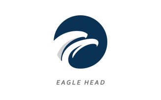 Eagle head logo vector illustration design 0
