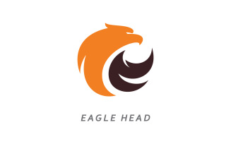 Eagle head logo vector illustration design 11