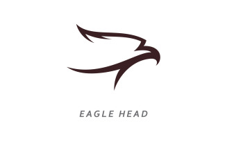 Eagle head logo vector illustration design 4