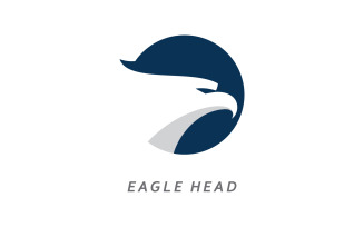 Eagle head logo vector illustration design 9