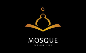 Mosque Logo Template, Islamic Concept Design Creative Symbol 0