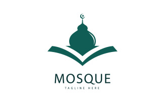 Mosque Logo Template, Islamic Concept Design Creative Symbol 1