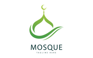 Mosque Logo Template, Islamic Concept Design Creative Symbol 5