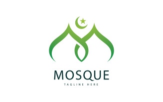 Mosque Logo Template, Islamic Concept Design Creative Symbol 6