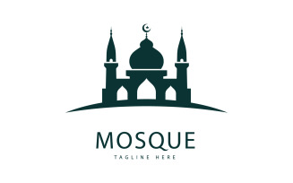 Mosque Logo Template, Islamic Concept Design Creative Symbol 7