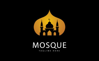 Mosque Logo Template, Islamic Concept Design Creative Symbol 9
