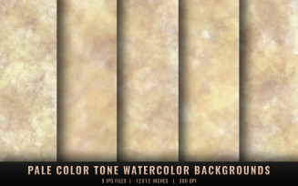 Pale Color Tone Watercolor Backgrounds