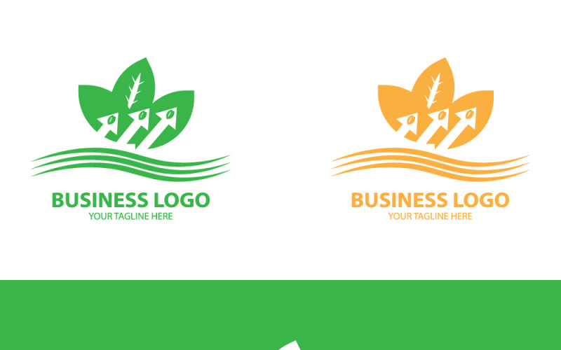A Green growth logo for your business and company brand identity, A modern logo. Logo Template