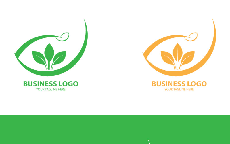 A Green growth logo with leaves for your business and company brand identity, A growth leaves logo. Logo Template