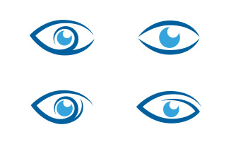 Branding Identity Corporate Eye Care vector logo design template