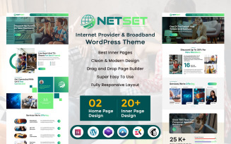 Netset - Internet Provider & Broadband WordPress Theme