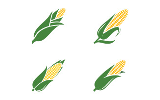 Agriculture corn vector icon logo design template v.1