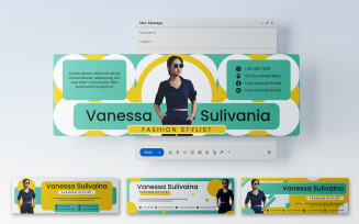 Memphis Email Header Template