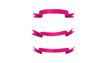 Ribbon banner event day Vector illustration design template