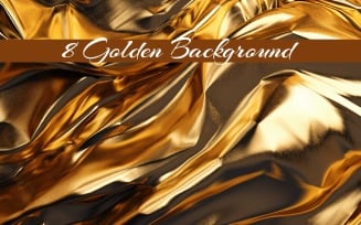 A golden silk wrinkle texture background