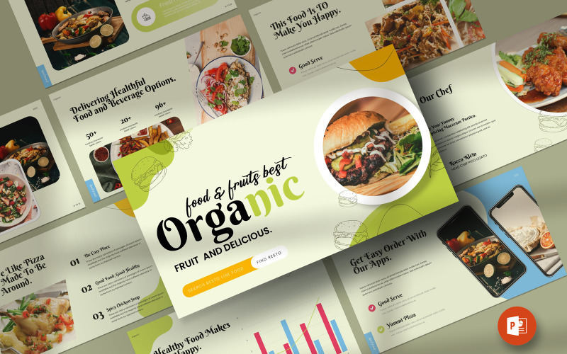 Organic Food Presentation PowerPoint Template