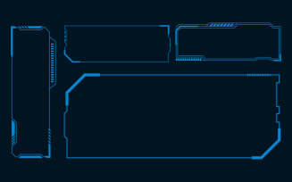 Security Futuristic hi tech digital user interface illustration design template v.9