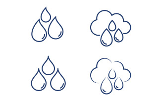 Water drop fresh eco Logo Template vector illustration design v.2