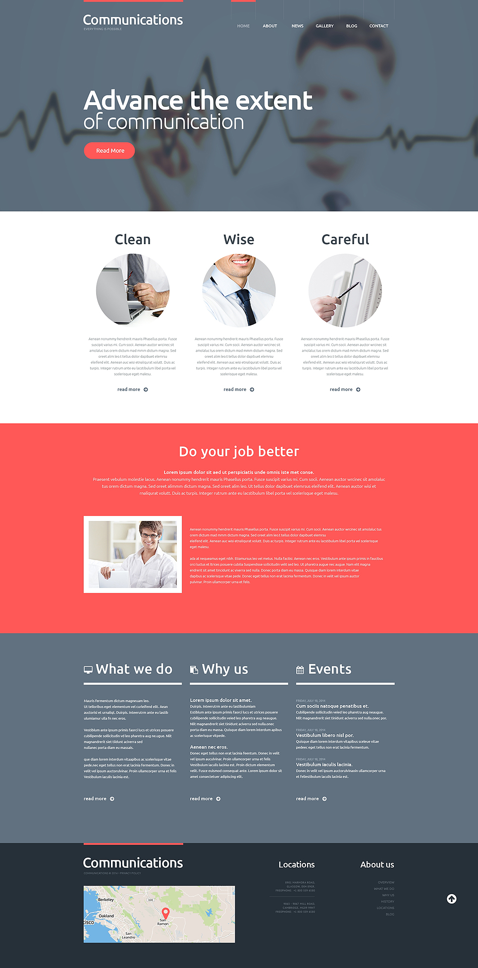 Communications Responsive WordPress Theme New Screenshots BIG