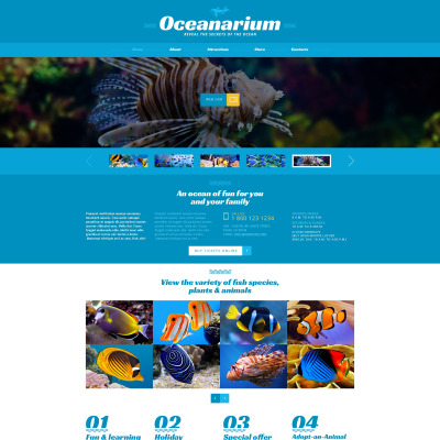 19+ Best Fish Website Templates