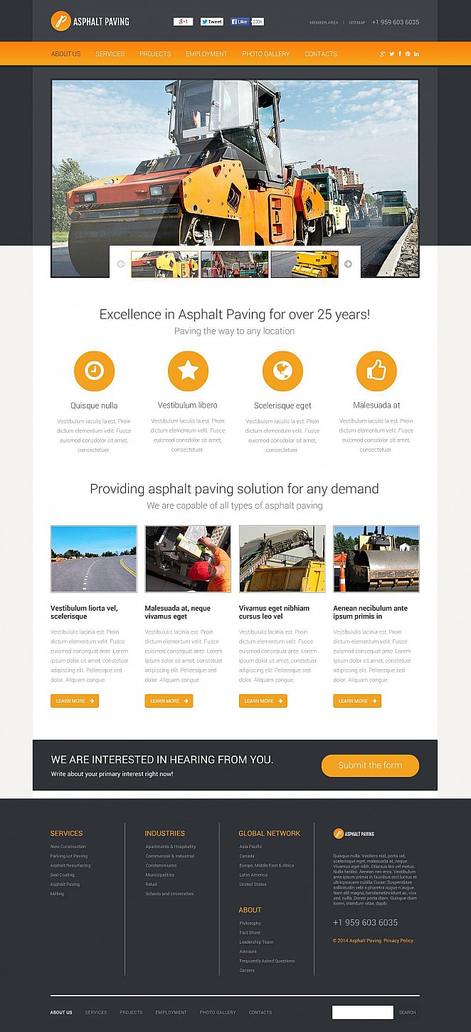 Industrial Flash CMS Template New Screenshots BIG
