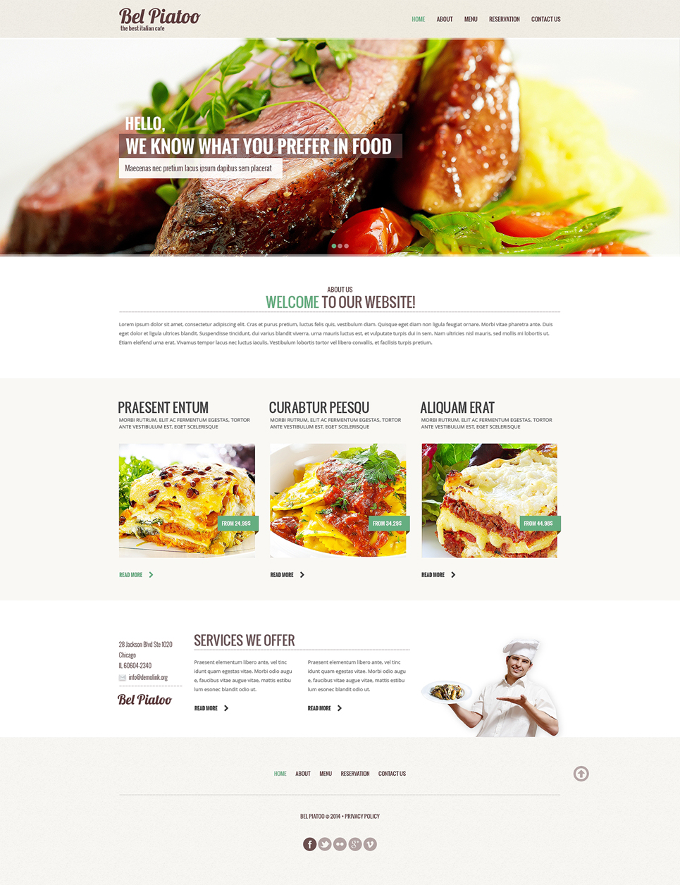 Italian Restaurant Responsive Website Template New Screenshots BIG
