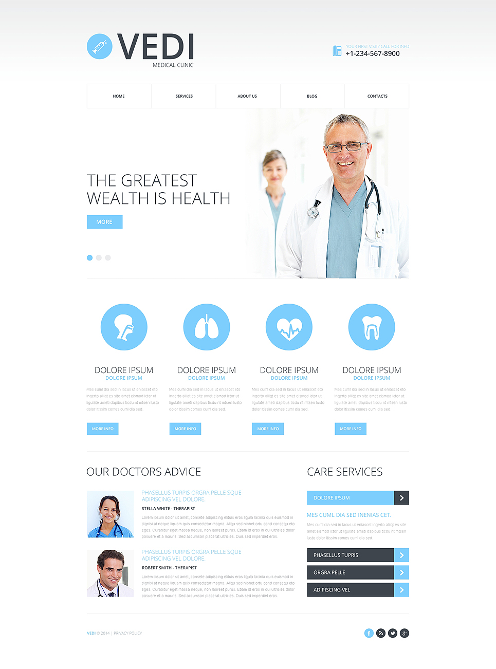 Medical Responsive Website Template New Screenshots BIG