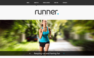 Running Responsive Website Template