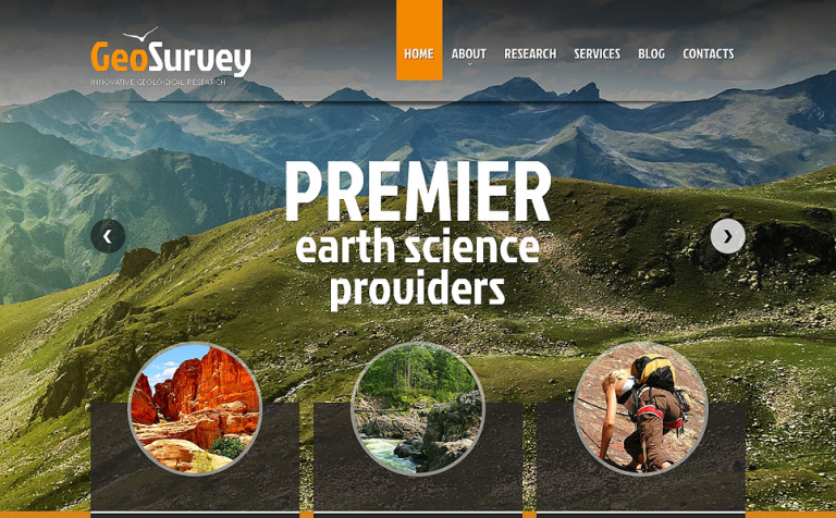Science Responsive Website Template Big Screenshot Science Responsive Website Template New Screenshots BIG