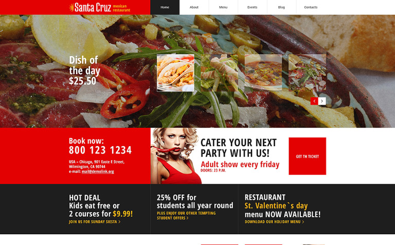 Spanish Restaurant WPML ready WordPress Template Big Screenshot Spanish Restaurant Responsive WordPress Theme New Screenshots BIG